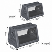 Grey Desktop Reptile Terrarium Enclosure 35X25.5X22cm with Double Door Opening and Ventilation for Small Reptiles, Amphibians and Plants In Australia - Darrahopens