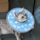 Blue Duck Soft Waterproof Elizabethan Collar for Cats & Dogs L Size - Adjustable Anti-Licking Recovery Cone After Surgery Soft Waterproof Elizabethan Collar for Cats & Dogs L Size - Adjustable Anti-Licking Recovery Cone After Surgery