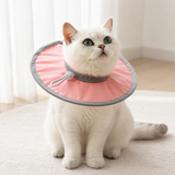 Pure Pink Soft Waterproof Elizabethan Collar for Cats & Dogs M Size - Adjustable Anti-Licking Recovery Cone After Surgery Soft Waterproof Elizabethan Collar for Cats & Dogs M Size - Adjustable Anti-Licking Recovery Cone After Surgery