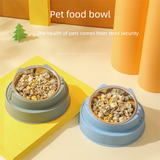Green Stainless Steel Cat Food Bowl with Cat Face Design Raised Pet Feeding Bowl In Australia - Darrahopens