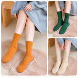 Diamond Knit Mid-Calf Socks for Women, Retro Textured Crew Style with Elastic Cuff, 6 Pairs In Australia - Darrahopens