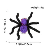 Halloween Spider Hair Clip Set 2 Pack Purple Costume Party Accessory for Dress Up Events