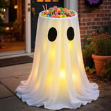 Halloween Ghost Candy Bowl Decoration with Water-Fill Base and Warm LED Battery Box Light In Australia - Darrahopens