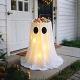 Halloween Ghost Candy Bowl Decoration with Water-Fill Base and Warm LED Battery Box Light In Australia - Darrahopens