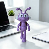 Cartoon Ant Figurine Desk Decor-  Musical Strolling Ants-Home Office Desk Decoration, Stress Relief Gift and Creative Workspace Accessory