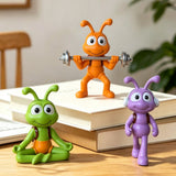 Cartoon Ant Figurine Desk Decor-  Musical Strolling Ants-Home Office Desk Decoration, Stress Relief Gift and Creative Workspace Accessory