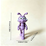 Cartoon Ant Figurine Desk Decor-  Musical Strolling Ants-Home Office Desk Decoration, Stress Relief Gift and Creative Workspace Accessory