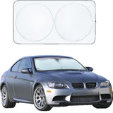 Car Windshield Sun Shade, Foldable Memory Metal Frame with Hook and Loop Strips, Front Window Protection In Australia - Darrahopens