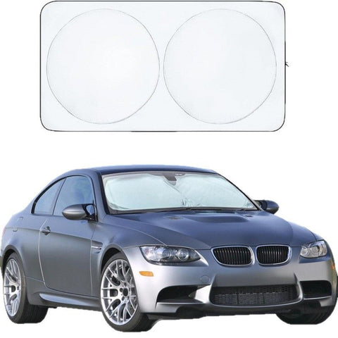 Car Windshield Sun Shade, Foldable Memory Metal Frame with Hook and Loop Strips, Front Window Protection In Australia - Darrahopens