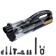 (Black and gold)Cordless Handheld Vacuum Cleaner - 2 in 1 Blow and Suction - Cyclone Dust Cup, Car and Home Use