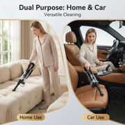 (White)Cordless Handheld Vacuum Cleaner - 2 in 1 Blow and Suction - Cyclone Dust Cup, Car and Home Use