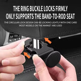 Apricot Car Headrest Hooks, 4 Pack ABS Seat Back Hangers for Bags, Umbrellas, and Groceries