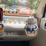 Macaron Pink Mini Doll Safety Seat with Magnetic Base, Car Dashboard Plush Toy Holder Decoration In Australia - Darrahopens