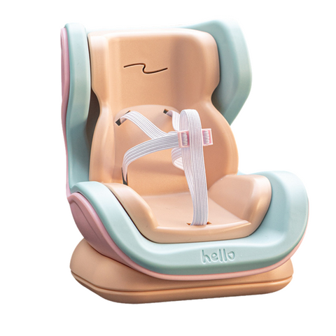 Grapefruit Mini Doll Safety Seat with Magnetic Base, Car Dashboard Plush Toy Holder Decoration In Australia - Darrahopens
