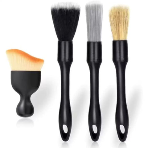 4-Piece Set Car Detailing Brush Set - Soft Bristle Interior Cleaning Brushes for Car Dashboard, Air Vents, Wheels and Hard to Reach Areas In Australia - Darrahopens