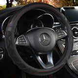 Car Steering Wheel Cover (38cm)- 3D Honeycomb Breathable Mesh - Anti-Slip Sweat-Absorbent Grip for All-Season Driving, Black In Australia - Darrahopens