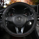 Car Steering Wheel Cover (38cm)- 3D Honeycomb Breathable Mesh - Anti-Slip Sweat-Absorbent Grip for All-Season Driving, Black In Australia - Darrahopens
