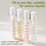 4-in-1 Green Compact Travel Cosmetic Dispenser Bottle - 4 x 30ml Refillable Pump Toiletries Containers, Lockable & Leakproof Design, Space-Saving & Free Labels for Shampoo Lotion Cream Perfume In Australia - Darrahopens