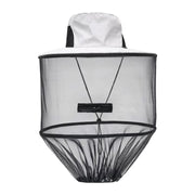 Grey Foldable Mosquito Net Fishing Hat with Storage Bag - Wide Brim Sun Shade and Adjustable Dense Mesh Face Veil, Outdoor Headwear for Angling & Leisure