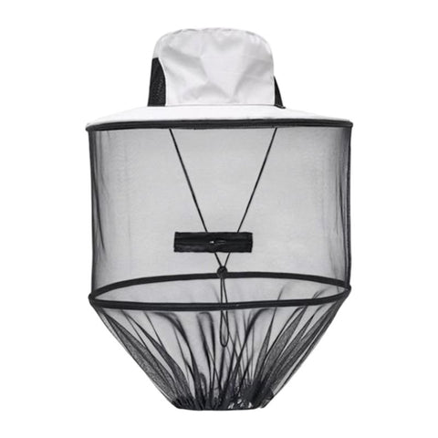 Grey Foldable Mosquito Net Fishing Hat with Storage Bag - Wide Brim Sun Shade and Adjustable Dense Mesh Face Veil, Outdoor Headwear for Angling & Leisure In Australia - Darrahopens