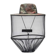 Camouflage-2 Foldable Mosquito Net Fishing Hat with Storage Bag - Wide Brim Sun Shade and Adjustable Dense Mesh Face Veil, Outdoor Headwear for Angling & Leisure In Australia - Darrahopens