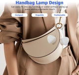 2 Pack Heart Shape Touch Night Light Keychain - Mini White Light Bag Charms with USB Charging, Lightweight LED Backpack Accessories In Australia - Darrahopens
