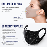 Summer Reusable Ice Silk Cooling Face Mask - Breathable 3D Mesh Design with Lip Space, Dust & Haze Protective in Grey 6 Pack In Australia - Darrahopens