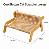 Replacement Mat for Cooling Rattan Woven Lounge - Breathable Large Elevated Cat Scratcher Sofa Bed and Durable Scratch Board for Indoor Cats and Furniture Protection In Australia - Darrahopens