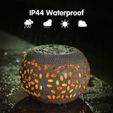 White Durable Iron Solar Powered Garden Light with Cut-Out Flower Deco - LED Oval Shaped Lantern, IP44 Weather Resistant, Decorative Lighting for Indoor Patio Balcony and Courtyard In Australia - Darrahopens