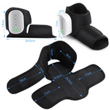 Air Compression Heated Foot Massager, Sole & Ankle Dual Zone Kneading with 4 Intensities, 4 Temp and 3 Airbag Massage Modes - Cordless USB Rechargeable and 360°Wrap Around Design for Home Relaxation Gift & Pain Relief Therapy