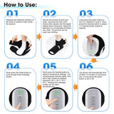 Air Compression Heated Foot Massager, Sole & Ankle Dual Zone Kneading with 4 Intensities, 4 Temp and 3 Airbag Massage Modes - Cordless USB Rechargeable and 360°Wrap Around Design for Home Relaxation Gift & Pain Relief Therapy