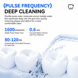 Blue Rechargeable Water Flosser Oral Irrigator with 3 Pressure Modes & 4 Nozzles - 380ml Detachable Tank, Type-C Charging, 0.6MM Fine Water Flow and 1600 Pulses Per Minute In Australia - Darrahopens