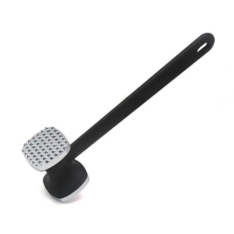 Stainless Steel Meat Tenderizer Tool - Heavy Duty Dual Sided Meat Mallet with Comfortable Handle for Steak Beef Pounding Flattening and Everyday Kitchen Prep