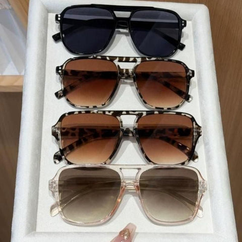 4 Pairs Y2K Style Aviator Sunglasses Set for Men and Women - UV400 Protection, PC Frame Fashion Driving Glasses Lightweight Retro Eyewear Style 1 In Australia - Darrahopens