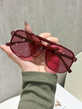 4 Pairs Y2K Style Aviator Sunglasses Set for Men and Women - UV400 Protection, PC Frame Fashion Driving Glasses Lightweight Retro Eyewear Style 2