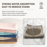 20 Pack Microfibre Waffle Cleaning Rag Set - Super Absorbent Durable Kitchen Lock-Stitched Towel, Reusable Lint-Free Dish Cloth 25x25cm of 5 Colors In Australia - Darrahopens