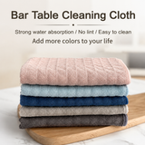 5 Pack Microfibre Waffle Cleaning Rag Set - Super Absorbent Durable Kitchen Lock-Stitched Towel, Reusable Lint-Free Dish Cloth 30x30cm of 5 Colors
