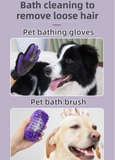 Pet Grooming & Cleaning Kit 9 Piece Set with Shedding Brush, Steel Comb + Scissors, Nail Clippers + File, Bath Brush + Massage Glove, 3 Head Toothbrush and Storage Bag for Dog & Cat