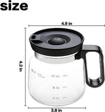 16Oz Mini Brewing Glass Coffee Mug Set with Leakproof Travel Lid, Ergonomic Handle and 2 Reusable Metal Straws for Camping Office and Home, Coffee Lovers' Top Choice