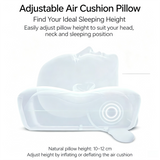 Grey Airbag Adjustable Cervical Neck Support Pillow - All Reason High Resilient Ergonomic Bed Traction Pillow with 4D Textured Massage Nodes and Removable Breathable Cover In Australia - Darrahopens