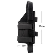 Black Heavy Duty MOLLE Tactical Universal Leg Holster - Lightweight Quick Release Thigh Pouch for Outdoor Games, Airsoft and Hunting, Australia Father Day Gift Choice