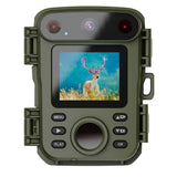 32MP 1080P Infrared Night Vision Scouting Camera, IP66 Waterproof Outdoor Wildlife Sensor Camera with 2" Color Screen & 20m PIR Range for Home Farm Security and Fauna Tracking