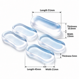 5 Piece Toilet Seat Self Adhesive Bumpers Set - Discreet Clear PU Mute Antislip Gasket, Washable & Reusable, Noise Reduction and Impact Absorption In Australia - Darrahopens
