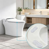 5 Piece Toilet Seat Self Adhesive Bumpers Set - Discreet Clear PU Mute Antislip Gasket, Washable & Reusable, Noise Reduction and Impact Absorption In Australia - Darrahopens