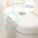 5 Piece Toilet Seat Self Adhesive Bumpers Set - Discreet Clear PU Mute Antislip Gasket, Washable & Reusable, Noise Reduction and Impact Absorption