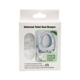 5 Piece Toilet Seat Self Adhesive Bumpers Set - Discreet Clear PU Mute Antislip Gasket, Washable & Reusable, Noise Reduction and Impact Absorption
