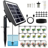 Solar Powered Automatic Irrigation System with Digital Control Panel & Timer - Weatherproof Durable Drip and Sprinkler Watering Tool Kit for Indoor and Outdoor Use In Australia - Darrahopens