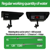 Solar Powered Automatic Irrigation System with Digital Control Panel & Timer - Weatherproof Durable Drip and Sprinkler Watering Tool Kit for Indoor and Outdoor Use