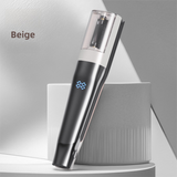 2 in 1 Beige Mini Split End Hair Trimmer and Straightening Comb - Cordless USB Rechargeable Hair Cut Remover Tool with Removable Blade for Easy Hair Smoothing Without Reducing Overall Length In Australia - Darrahopens