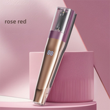 2 in 1 Rose Red Mini Split End Hair Trimmer and Straightening Comb - Cordless USB Rechargeable Hair Cut Remover Tool with Removable Blade for Easy Hair Smoothing Without Reducing Overall Length In Australia - Darrahopens